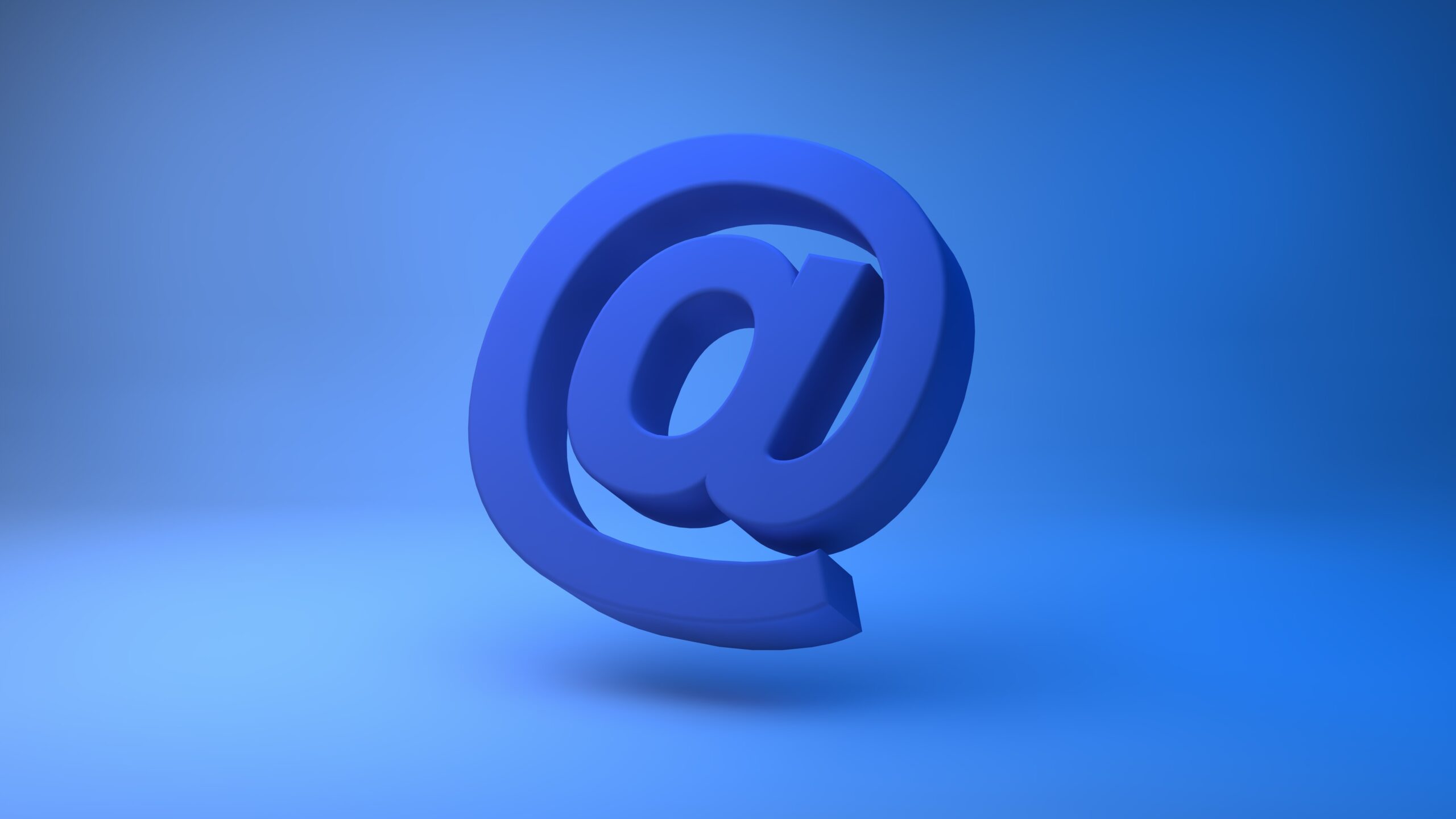 mail @ symbol. Partner with AI for better mail management